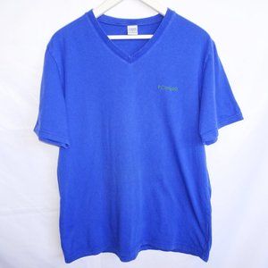 Y2k Embroidered C@SH GOLF V-neck Cotton Tshirt